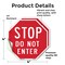 Signmission Stop Do Not Enter, 4 inch X 4 inch, Vinyl Decal, 2PK OC-D-2PACK-4-11 - alternate 2