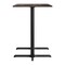 Flash Furniture 48" x 30" Tabletop, Seamless Surface Technology, Dark Brown, 22" x 30" Black Bar Height X-Bases ST-REC3048-WBR-T2230B-GG - alternate 7