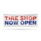 Signmission Tire Shop Now Open, 24 Inch x 72 Inch, Vinyl Banner B-72-30893 - alternate 1