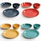 Gibson Home Gibson Color Speckle 12 Piece Mix and Match Double Bowl Dinnerware Set in 4 Assorted Colors 118379.12 - alternate 4
