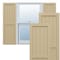 Ekena Millwork True Fit PVC Farmhouse/Flat Panel Combination Fixed Mount Shutters, Natural Twine, 12W x 45H, PR TFP101FC12X045NT - alternate 1