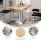 Flash Furniture Bennett 30 in x 48 in Solid Wood Indoor Tabletop in Natural with 27 in x 15 in Silver GSF-REC3048-NAT-TB002S-GG - alternate 4