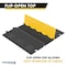 Atlas ADA Compliant Cable Protector Ramp Hvy Dty, 5 Channel Low Profile, 36'' L Black & Yellow, 30PK CP-ADA-5CH-YB-30 - alternate 3