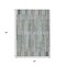 Homeroots 3' X 5' Teal Blue And Brown Striped Washable Indoor Outdoor Area Rug 631563 - alternate 7