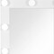 Homeroots 74" White Wood Lighted Freestanding Framed Full Length Mirror 643655 - alternate 6