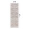 World Rug Gallery Bohemian Stripes Washable Non Slip Runner Rug 2 ft x 6 ft Beige WR73BEIGE2X6 - alternate 5