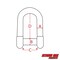Extreme Max 3006.8393.4 BoatTector Stainless Steel D Shackle with No-Snag Pin - 1/4", 4-Pack 3006.8393.4 - alternate 4
