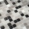 Apollo Tile Mingles 12 in. x 12 in. Glossy Gray and Black Glass Mosaic Wall and Floor Tile 20 sqft/case, 20PK MIX2088GR730A - alternate 3