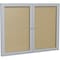 Ghent Enclosed Outdoor Bulletin Board 60x36", Vinyl PA23660VX-181 - alternate 1