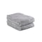 Homeroots Light Gray Cotton 36" X 72" Quick Dry Terry Cloth Bath Sheet 700346 - alternate 1