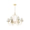 Hudson Valley Lighting Warrensburg 32.25 in. Chandelier Vintage Gold Leaf 5732-VGL - alternate 4