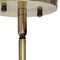 Homeroots Antiqued Brass Cylinder Iron Ceiling Light With Clear Shades 652012 - alternate 4