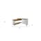 Homeroots 55" Walnut and Glass L Shape Writing Office Desk 482425 - alternate 3