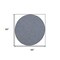 Homeroots 8' Navy Blue Round Power Loom Area Rug 522567 - alternate 5