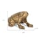 Homeroots 3" Antiqued Gold Cast Iron Frog Figurine 612454 - alternate 5