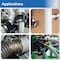 Grizzly Supply Hose Clamp, SAE 24, 304 Stainless Steel, Zinc Screw, 1 to 2 in Clamping Dia, 10PK #24P HC - alternate 6