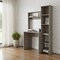Homeroots 40" Light Gray Computer Desk 477861 - alternate 3