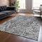 Homeroots 9' X 12' Gray Charcoal And Silver Abstract Washable Indoor Outdoor Area Rug 588472 - alternate 4