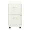 Space Solutions 14.25 in W 2 Drawer Mobile Vertical File Cabinet, Pearl White 19156 - alternate 9