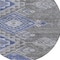 Homeroots 8' Pewter And Blue Round Southwestern Washable Indoor Outdoor Area Rug 603559 - alternate 4
