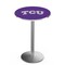 Holland Bar Stool Co 42" Stainless Steel TCU Pub Table, 36" dia. Top L214S4236TexChr - alternate 1