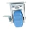 Vestil Polyurethane Swivel With Brake Caster 4 In. Diameter x 2 In. Width 617 lb Light Blue/Gray CST-KB-4X2PUP-SWB - alternate 7