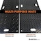 Irontread Mats Ground Protection Mat, Heavy Duty, Diamond Tread Pattern, HDPE, 3/8in Thick, 4ft x 8ft, Black, 10PK ITGPM-103-BK-10 - alternate 3