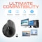 Delton Ergonomic Vertical Wireless Mouse, 6 High-Quality Buttons, Black S38 - alternate 4