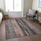 Homeroots 8' X 10' Blue Charcoal And Copper Botanical Leaves Washable Indoor Outdoor Area Rug 581951 - alternate 3