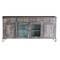 Homeroots 80" Gray Mango Solid Wood Enclosed Storage Distressed TV Stand 528725 - alternate 5