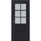 Sartodoors Sliding French Pocket Door with Frosted Glass 30x84 Solid Core Modern Interior VEREGIO7339PD-ANT-30 x 84 - alternate 1