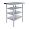 Amgood 24in D x 30in L Stainless Steel Table, Three Undershelves AMG WT-2430-3SH-Z - alternate 1