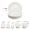 Smarty Had A Party 9" White with Gold Edge Rim Plastic Buffet Plates (120 Plates), 120PK 119G-CASE - alternate 6