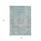 Homeroots 3' X 5' Sky Blue And Blush Medallion Washable Indoor Outdoor Area Rug 615740 - alternate 6