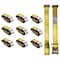 Mytee Products 10 Pc 2ft' x 12ft E Track Ratchet Straps with Spring E-Fittings, 4000 lbs - Yellow, 10PK ETKRS12x10 - alternate 7