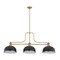 Z-Lite Melange Heritage Brass 3 Light Billiard 725-3HBR-D12MB+HBR - alternate 4