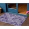Homeroots 3' X 5' Purple Lilac And Lavender Abstract Washable Indoor Outdoor Area Rug 577679 - alternate 1