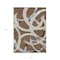 Homeroots 8' X 10' Brown Beige And Gray Abstract Washable Indoor Outdoor Area Rug 599115 - alternate 4