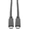 Tripp Lite USB C Cable 3.1 Gen 1 3A Rating USB-IF Cert USB Type C M/M 6ft U420-C06 - alternate 1