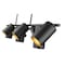 Z-Lite Lumina Matte Black 9 Light Linear Chandelier 7520-9L-MB - alternate 4