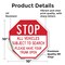 Signmission Stop All Vehicles Subject to Search, 10 Inch X 10 Inch, Vinyl Decal OC-D-10-244 - alternate 3