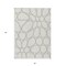 Homeroots 5' X 8' Ivory And Gray Abstract Washable Indoor Outdoor Area Rug 600541 - alternate 5