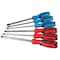 Performance Tool 6 pc. Go-Thru Screwdriver Set, Magnetic Tip Screwdrivers, Ergonomic Grips W1740 - alternate 1