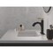 Delta Nicoli Single Handle Pull-Down Bathroom Faucet, 6.81 in, Matte Black / Champagne Bronze 15749LF-GZPD - alternate 5