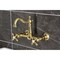 Kingston Brass Two-Handle Wall Mount Bridge Kitchen Faucet, Brushed Brass KS1267AX - alternate 3