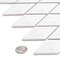 Andova Tiles Venecia Adriatic 1-in. x 3-in. 3D Framed Diamond Glossy Porcelain Wall Mosaic Tile, 10PK ANDVEN1428 - alternate 3