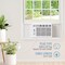 Keystn 12,000/11,600 BTU 230V Window Air Conditioner with 11,000 BTU Supplemental Heat Capability KSTHW12B - alternate 8