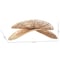Bali & Pari Theanna Woven Jute Pendant Lampshade, Handwoven Floral Light Accessory, Natural Wicker Ceiling Shade 259-14238-ZORO - alternate 4