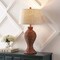 Jonathan Y Elicia 31" Coastal Cottage Water Hyacinth Weave LED Table Lamp, Dark Brown JYL1015B - alternate 4