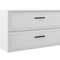 Homeroots 40" White Wood Freestanding Bathroom Vanity With White Sink And Two Drawers 627385 - alternate 2